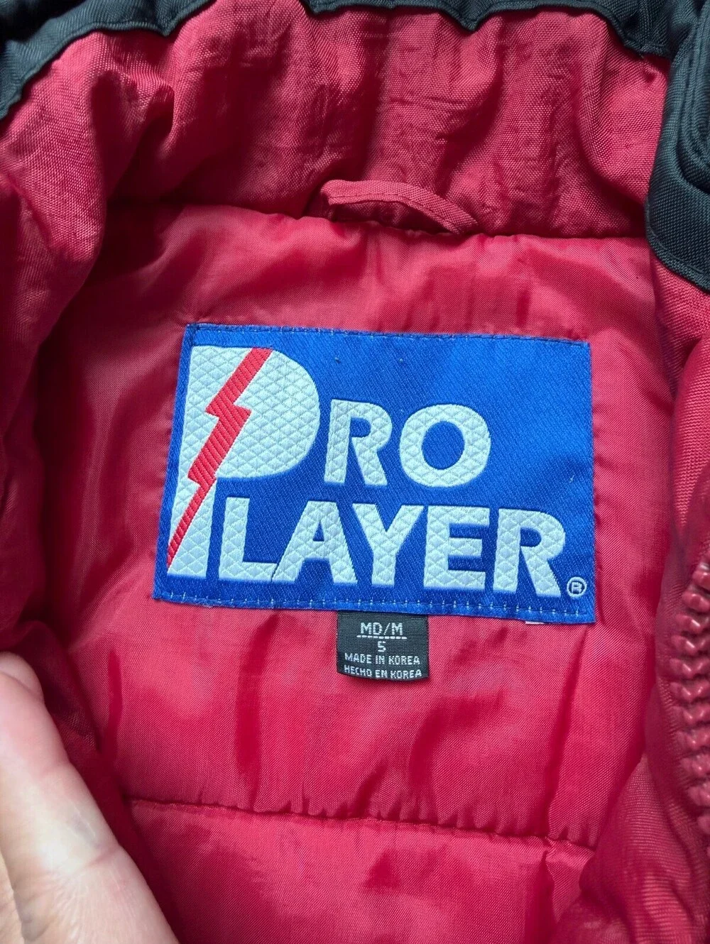 Kids Pro Player 90s Bomber Puffer Zip Up Jacket Size Kids' Medium 5